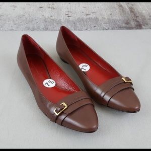 Banana Republic Sandrine Brown Leather Flats